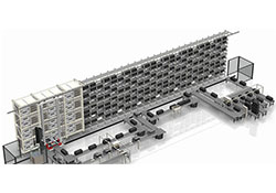 Battery stacking machine rendering